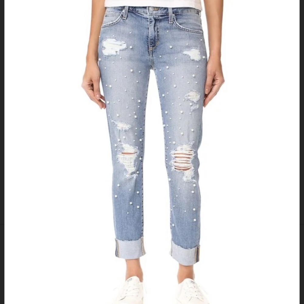 Joe’s Jeans the Smith style pearl jeans.